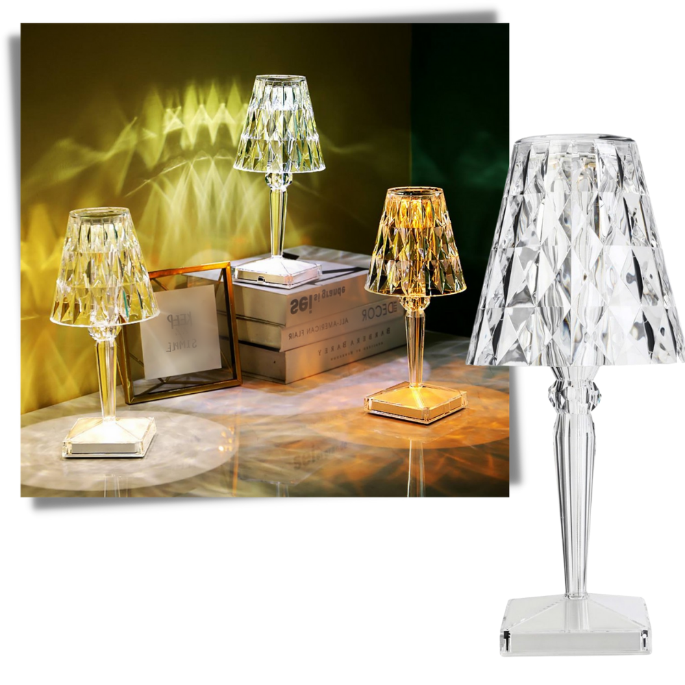 Skrivebordslampe i akrylkrystall - Ozerty