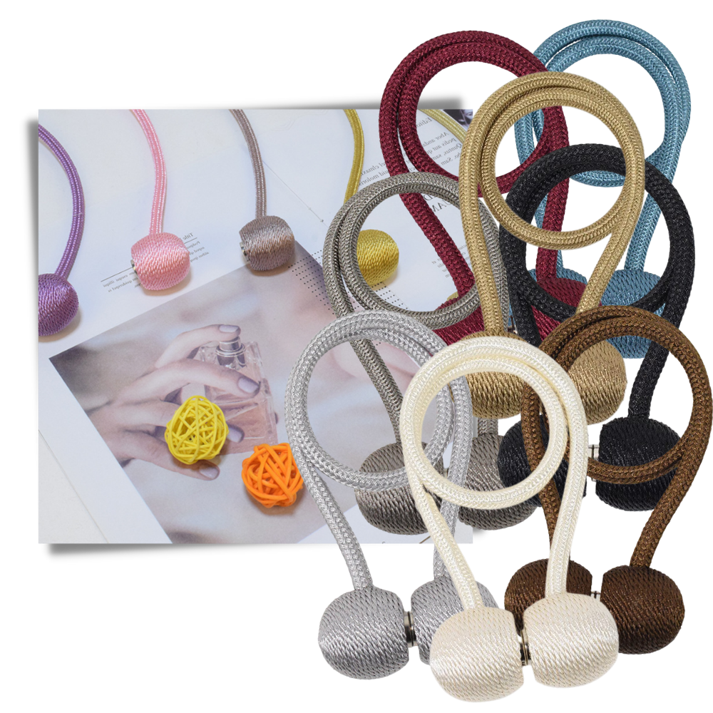 2-pakning med magnetiske gardinspenner - Ozerty