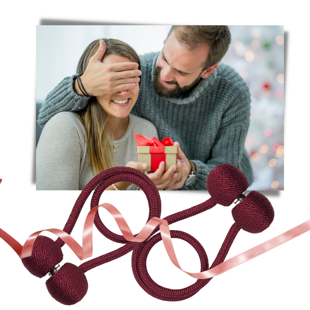 2-pakning med magnetiske gardinspenner - Ozerty