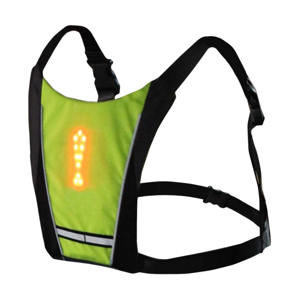 Reflekterende sykkelvest med LED - Ozerty