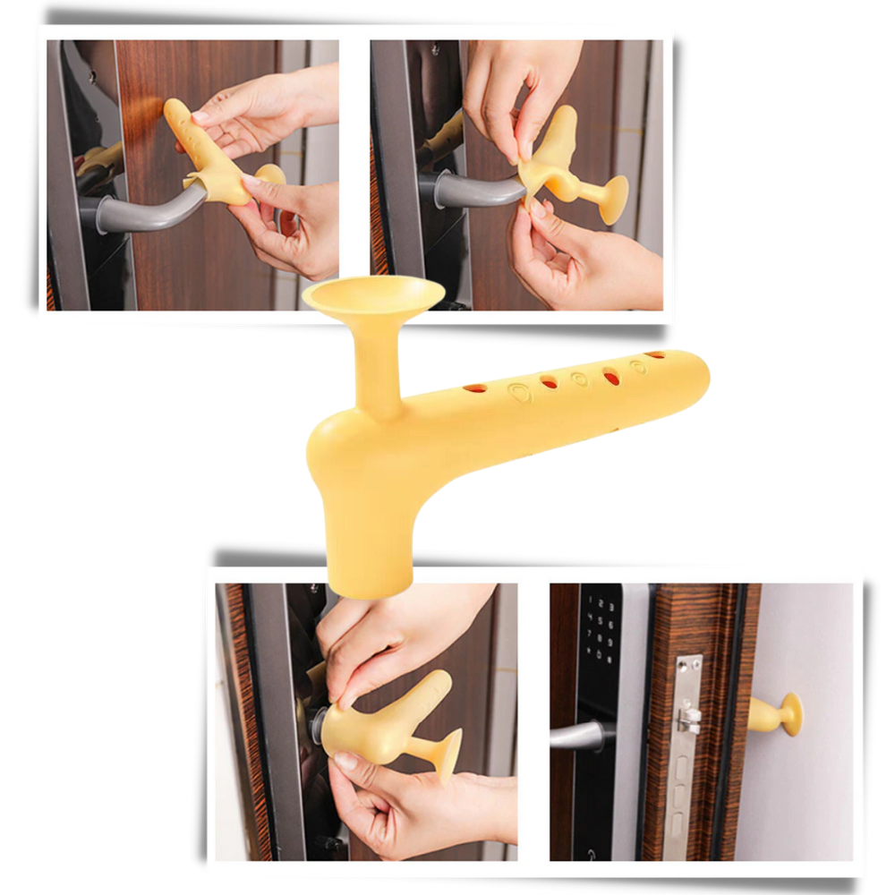 2-pakning med beskyttende dørhåndtak i silikon - Ozerty