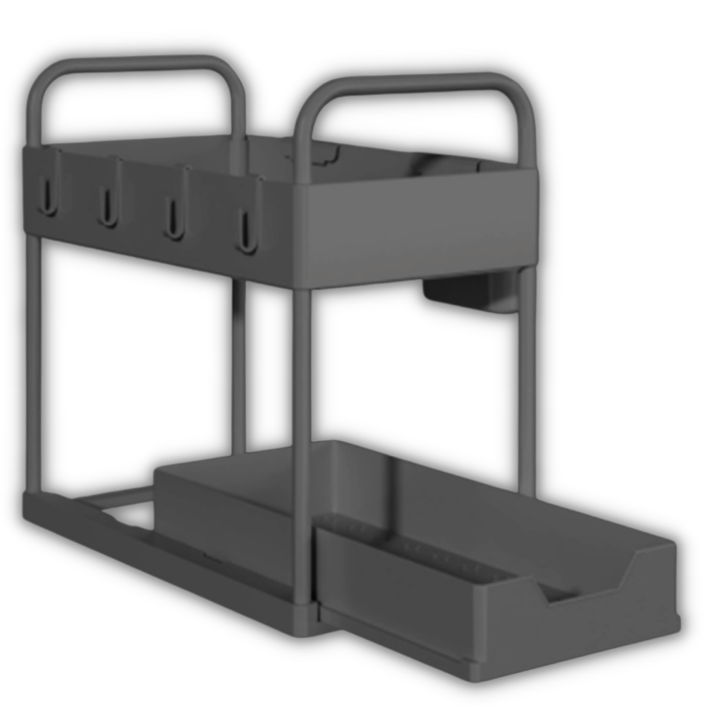 Krydderhylle for kjøkken med dobbel skuff - Ozerty