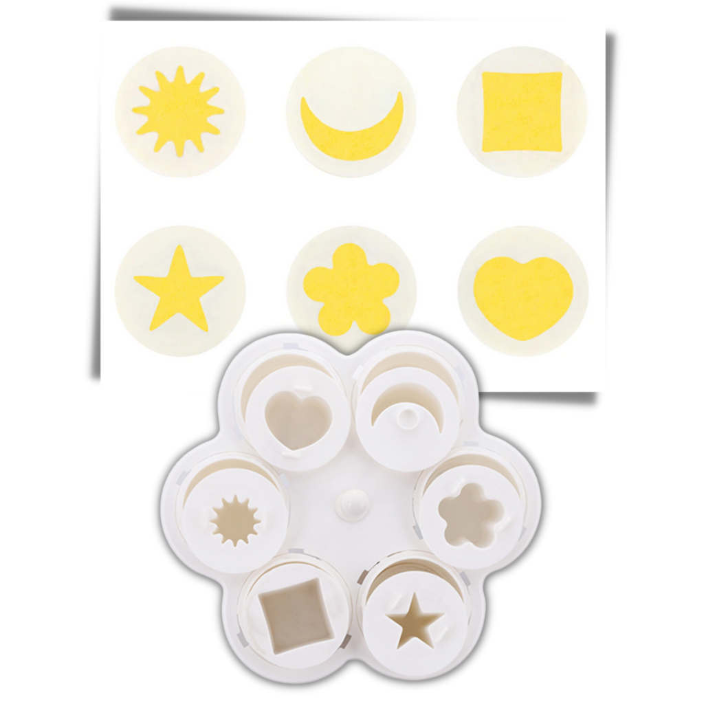 Pakke med 6 Fancy Shape eggekokere - Ozerty