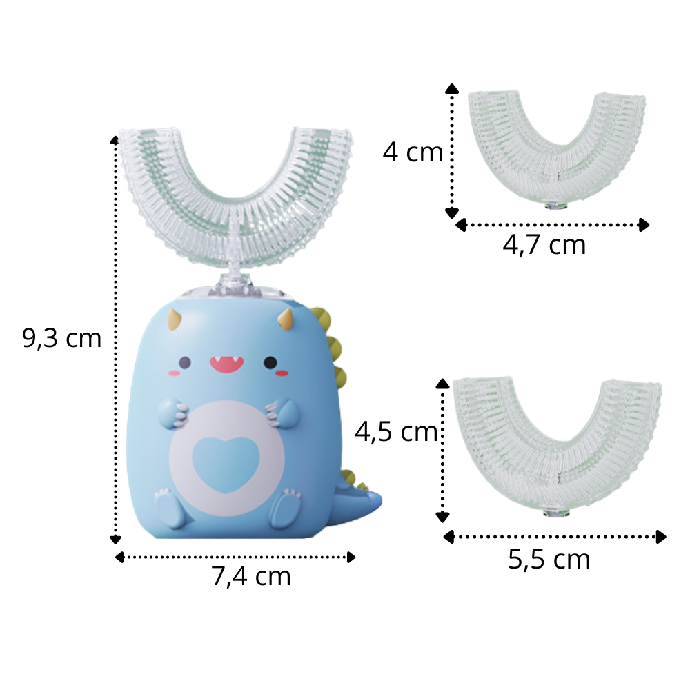 Elektrisk U-formet tannbørste for barn - Ozerty