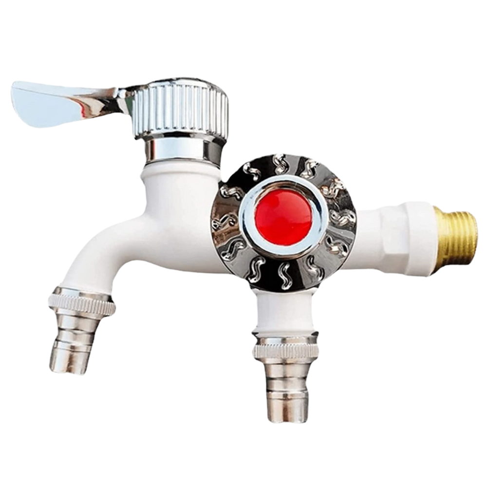 Faucet with double head