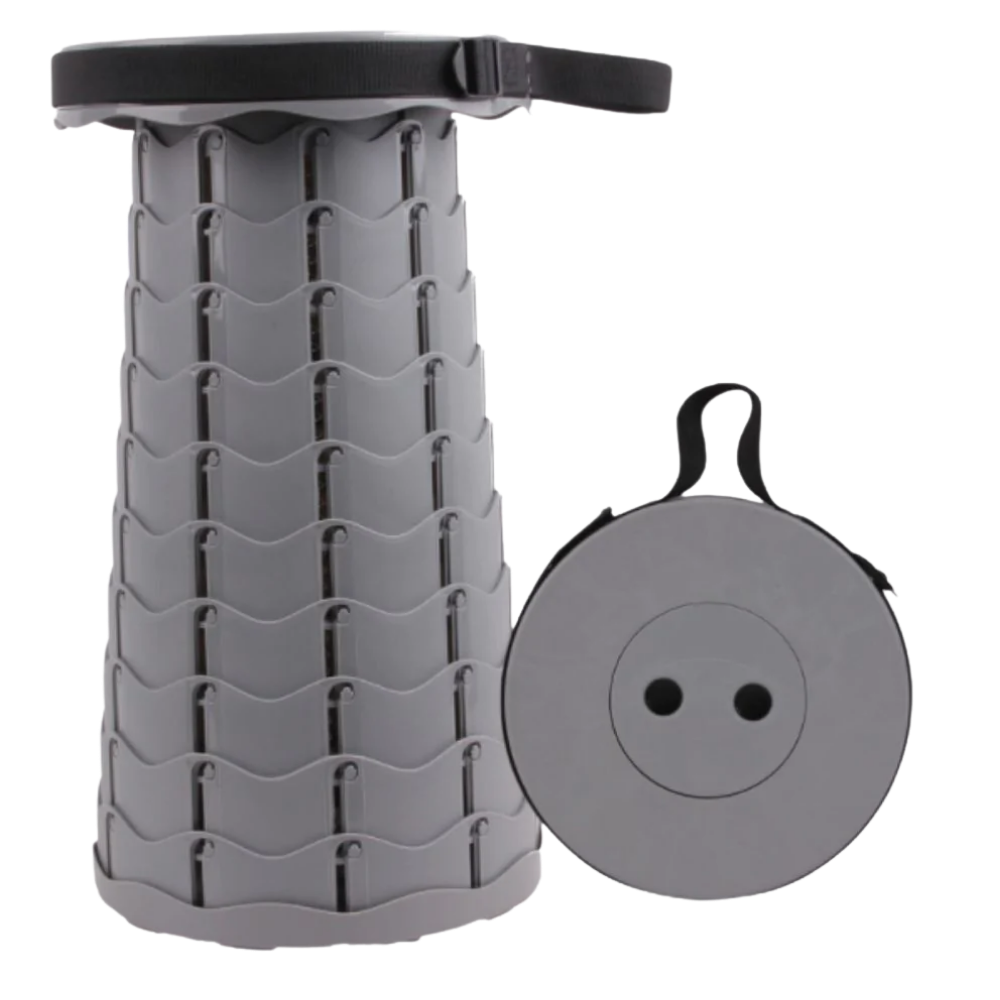 Portable retractable stool