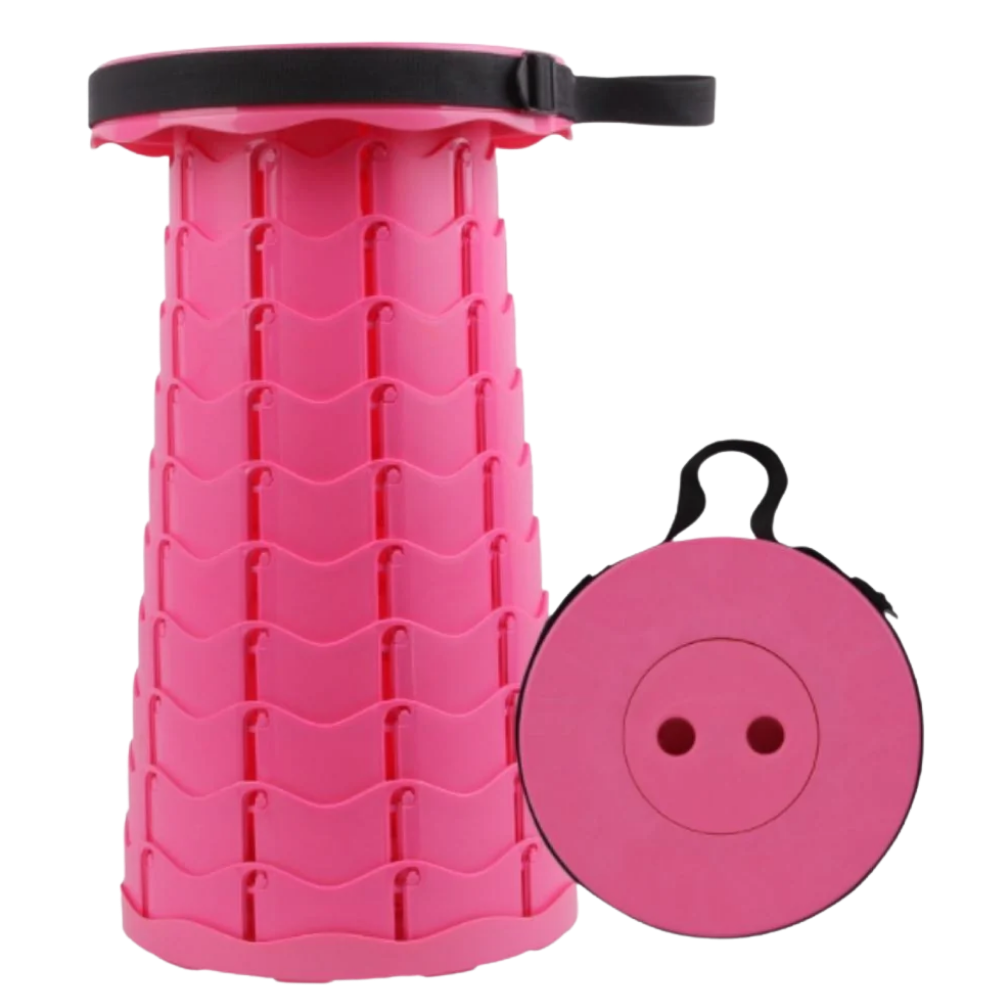 Portable retractable stool