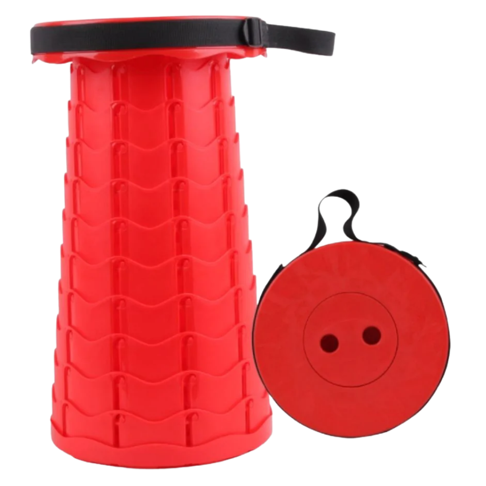 Portable retractable stool