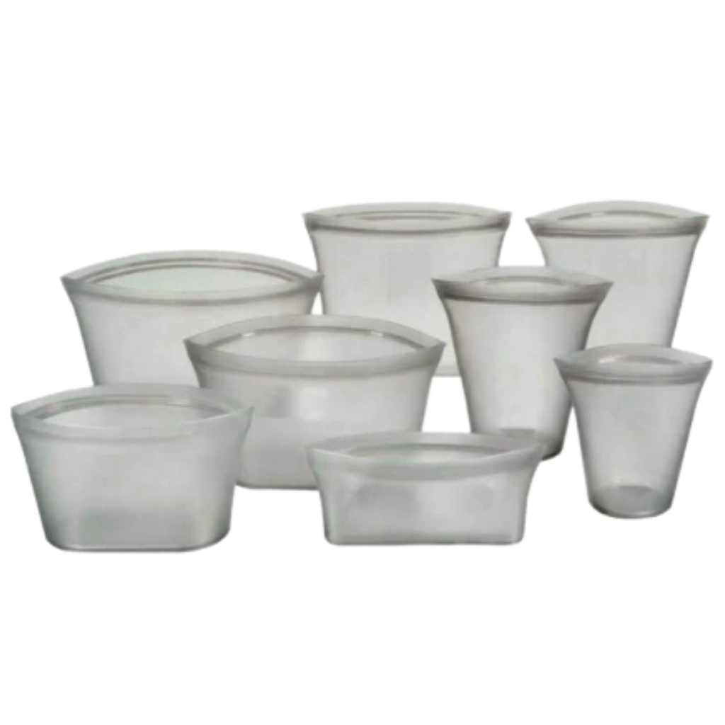 Pack of 8 reusable silicone bags