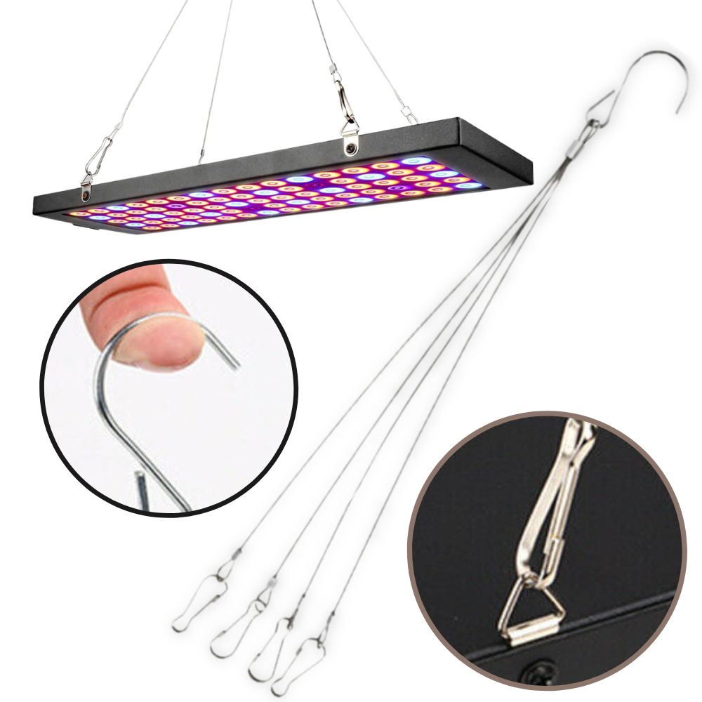 Hanging LED grow light with full spectrum