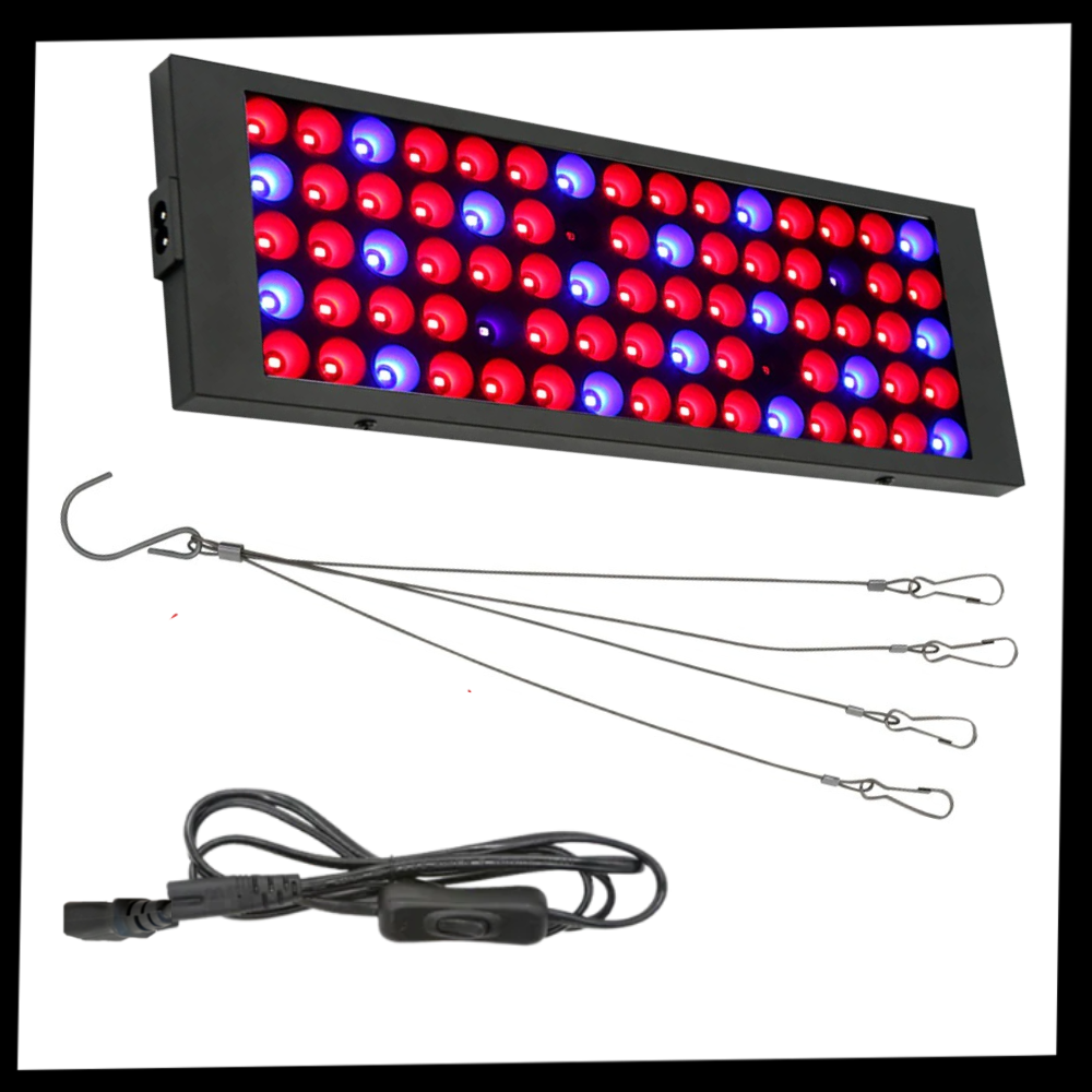 Hanging LED grow light with full spectrum
