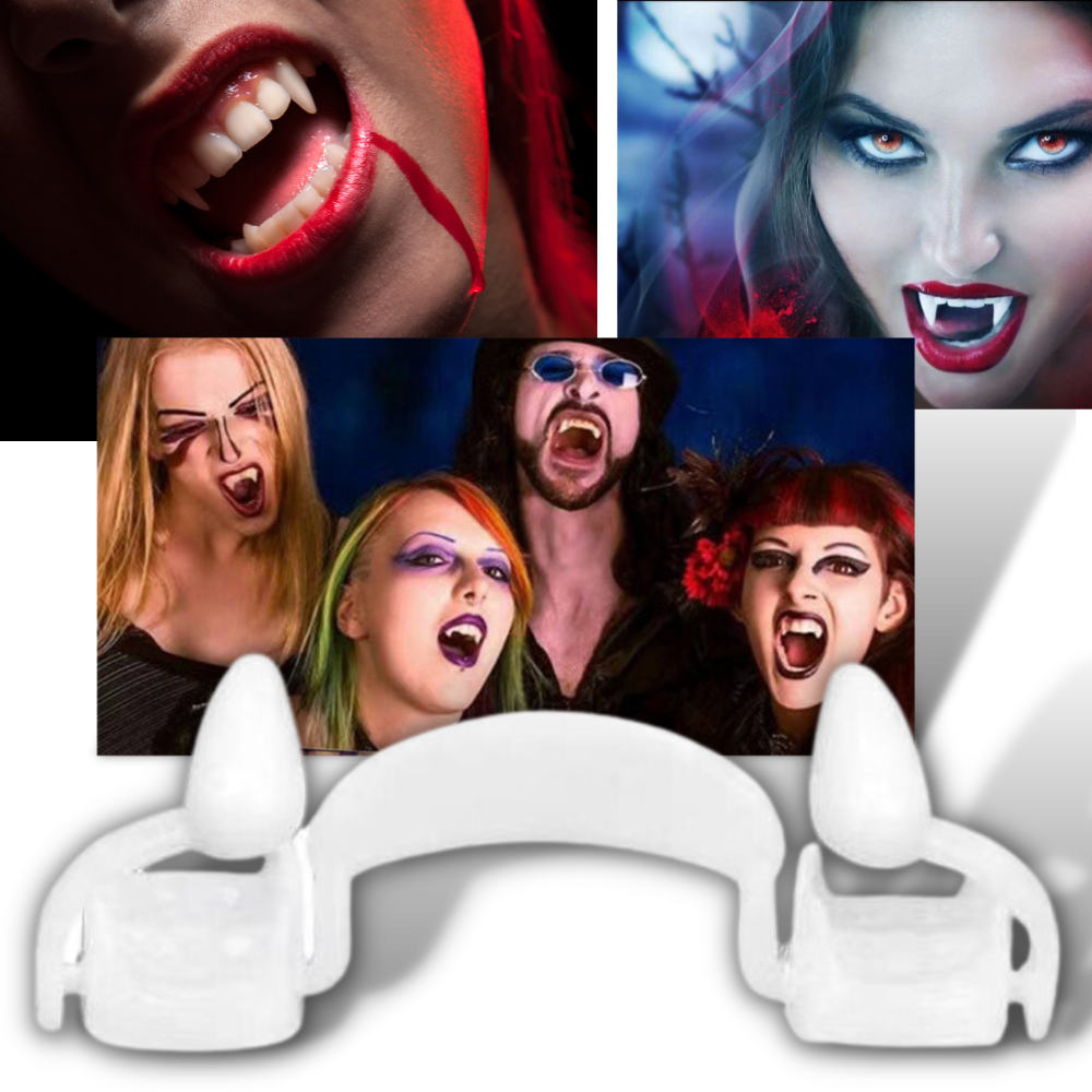 Vampire Fangs - Halloween Retractable Vampire Fangs - Retractable Vampire  Fangs