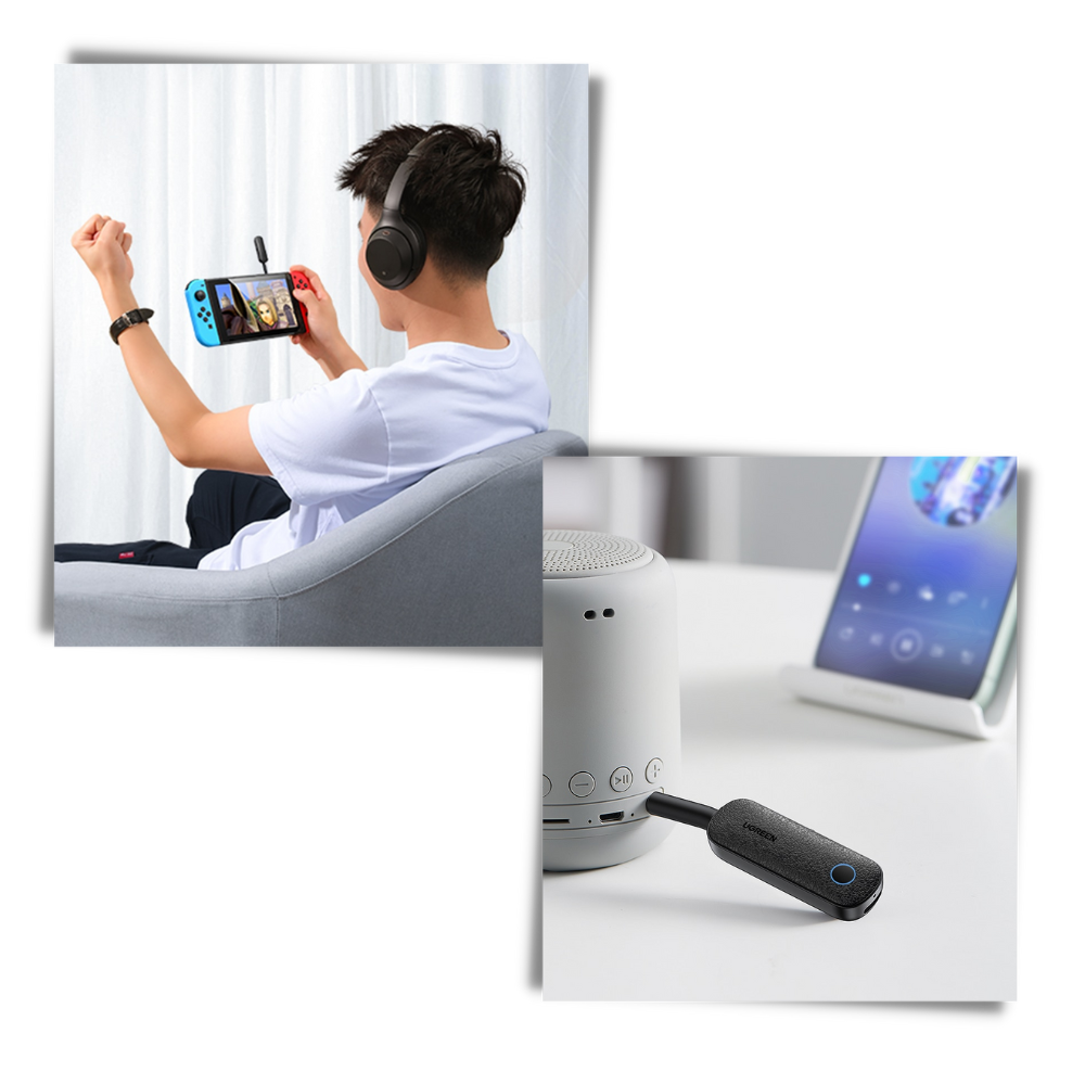 Trådløs Bluetooth-adapter med 3,5 mm jack - Ozerty