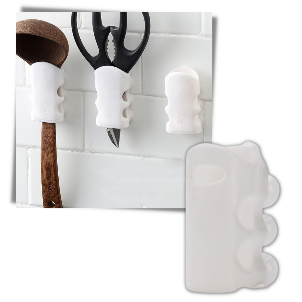 Holder til dusjhode med sugekopp(2-pakning) - Ozerty