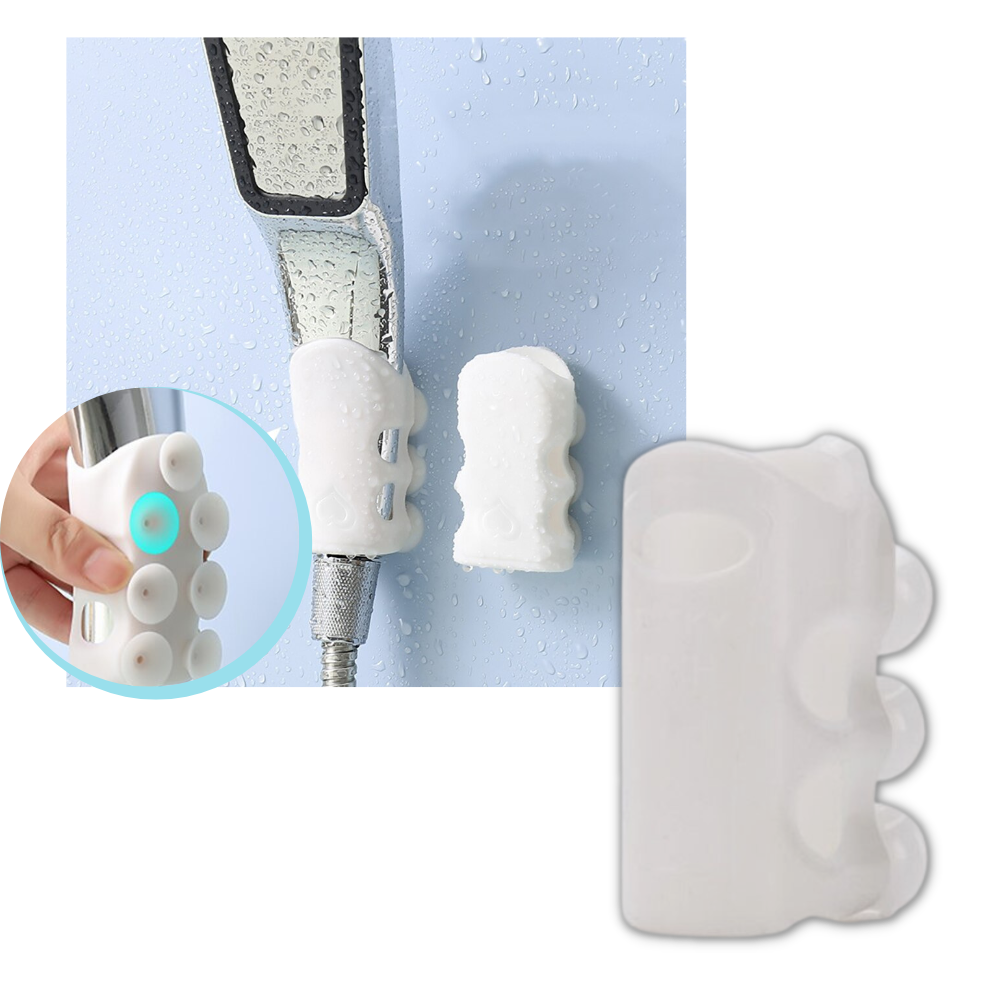 Holder til dusjhode med sugekopp(2-pakning) - Ozerty