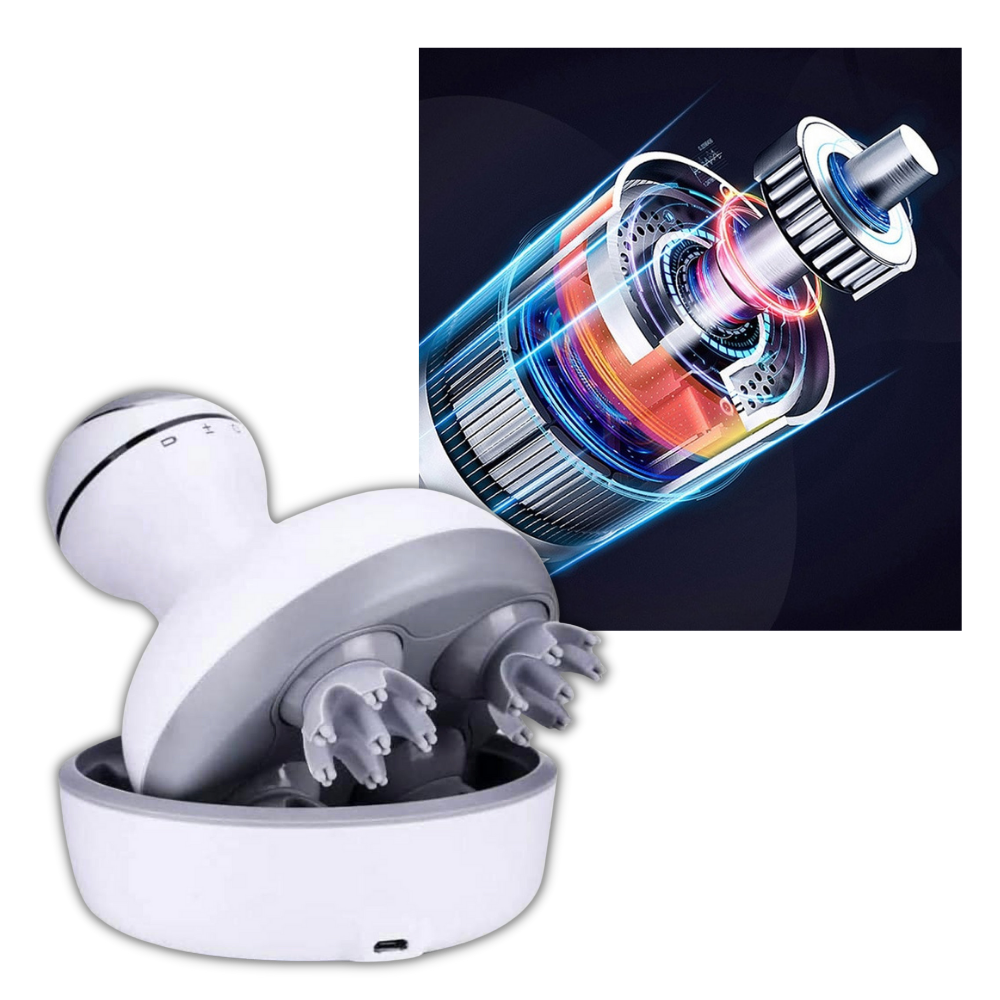 Trådløst massasjeapparat for hodebunnen - Ozerty