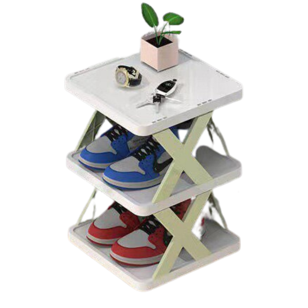 Shoe rack with several layers