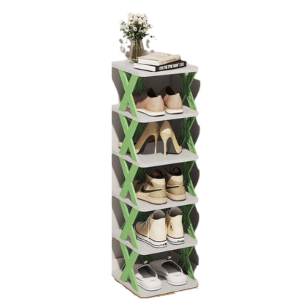 Shoe rack with several layers