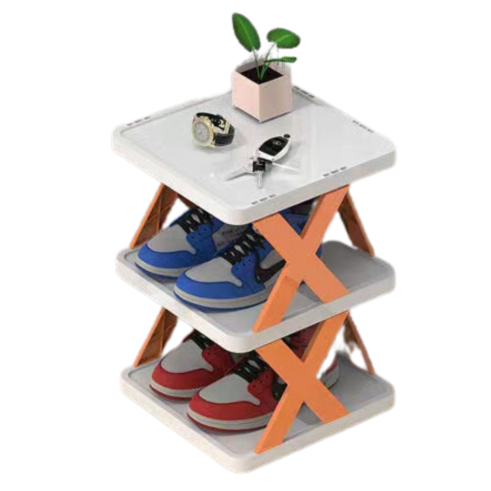 Shoe rack with several layers