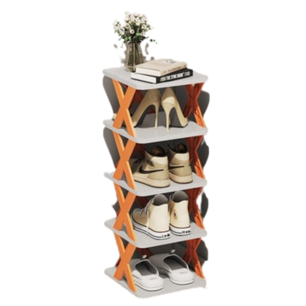 Shoe rack with several layers