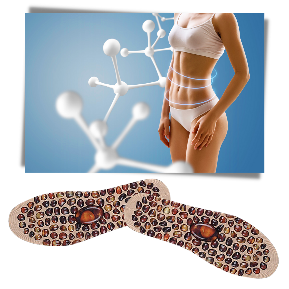 Masserende innersåle med brosteinsbelagt design - Ozerty