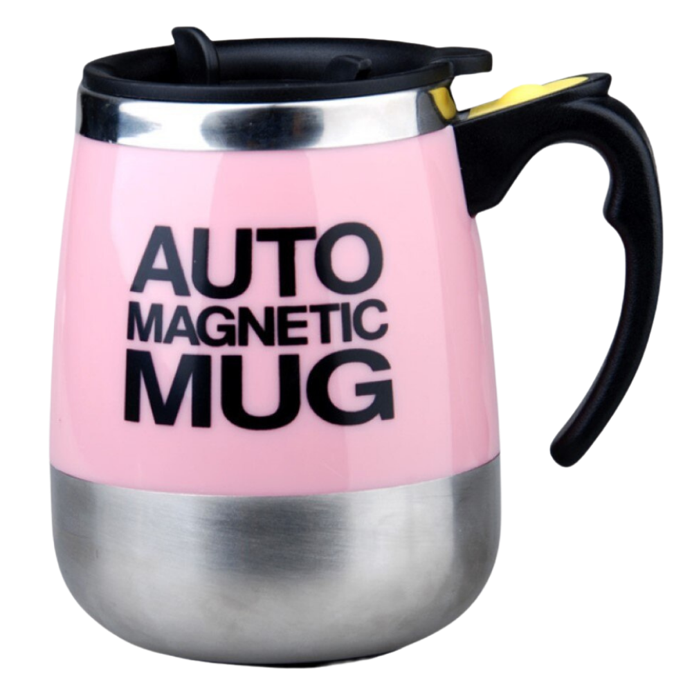 Self-stirring magnetic mug