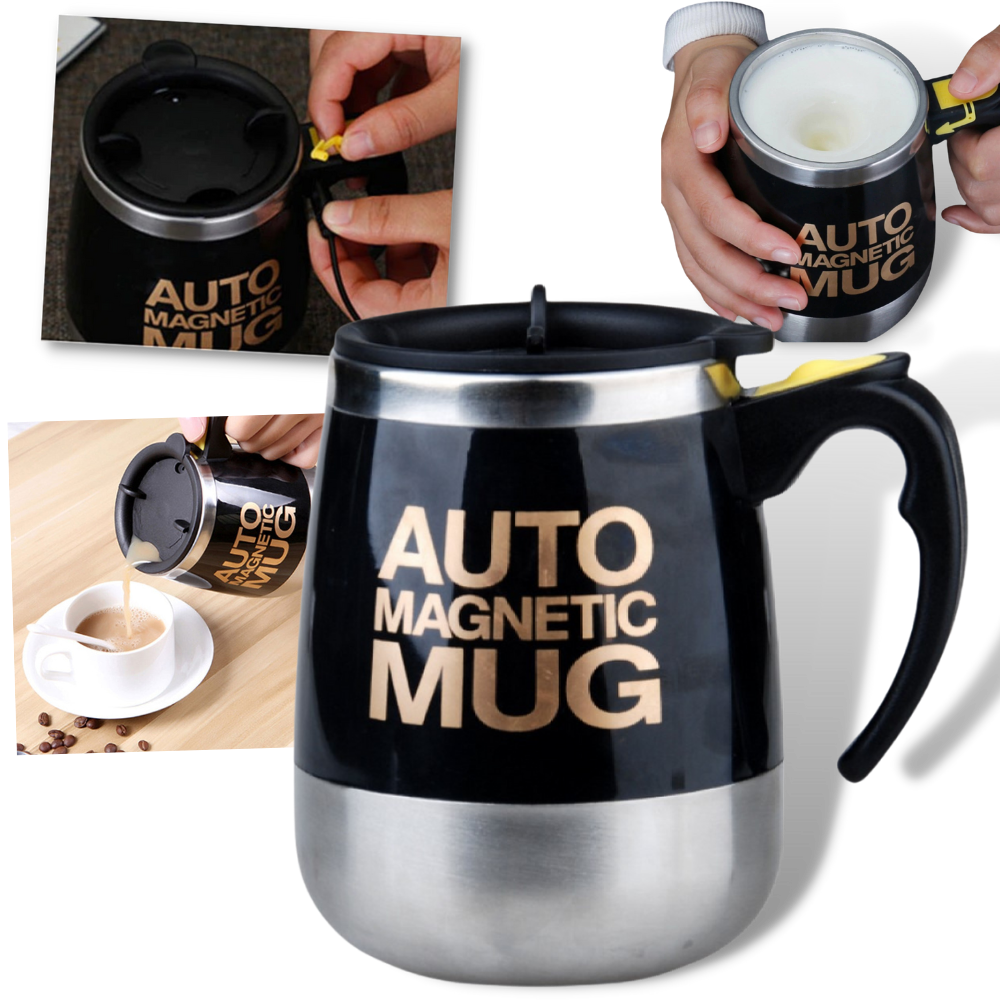 400ml Self Stirring Mug Double Click Control Auto Magnetic Mug