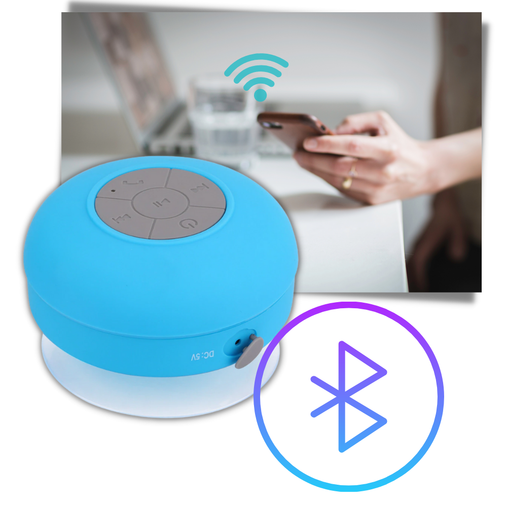 Mini vanntett Bluetooth-høyttaler - Ozerty
