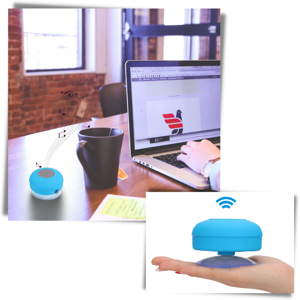Mini vanntett Bluetooth-høyttaler - Ozerty