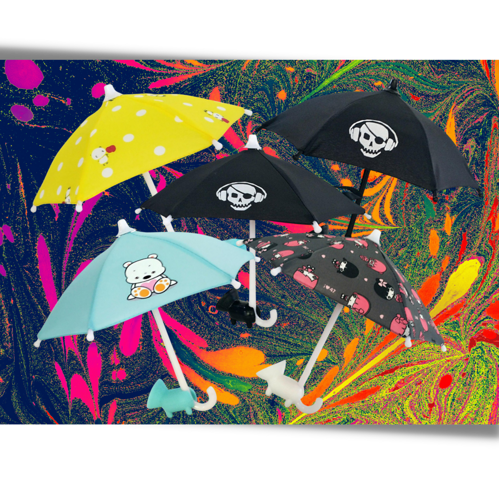 Mini paraplyskjerm for telefon - Ozerty