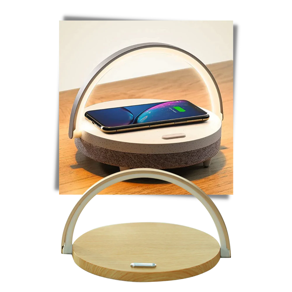 Bordlampe og trådløs telefonlader - Ozerty
