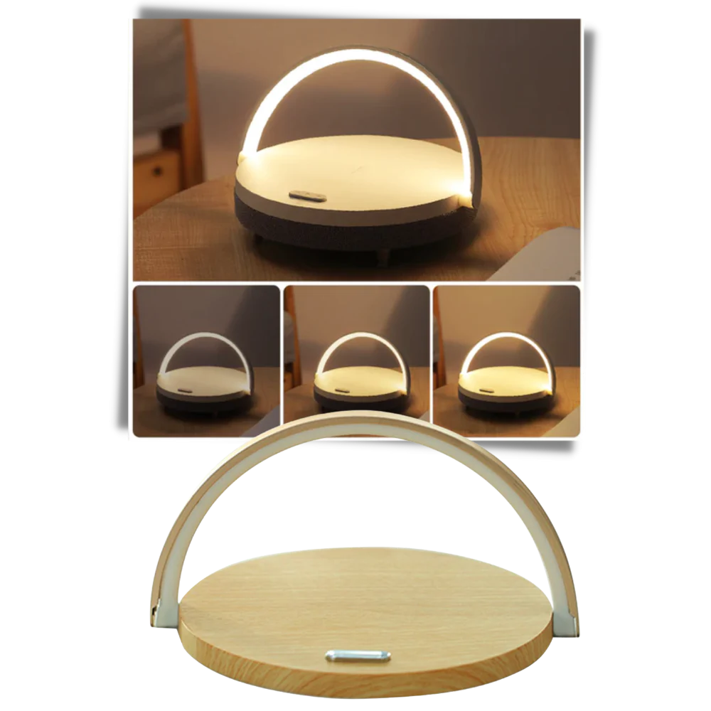 Bordlampe og trådløs telefonlader - Ozerty