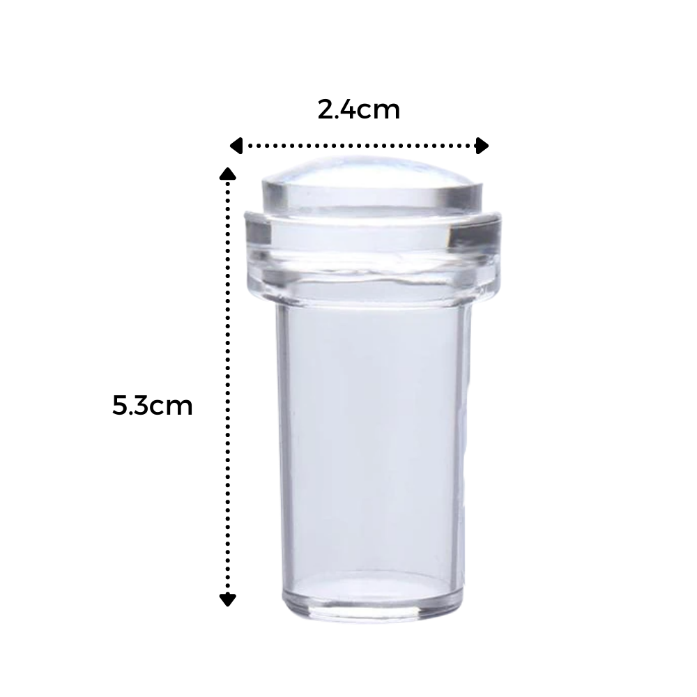 Neglkunst silikon stempelsett med skrape - Ozerty