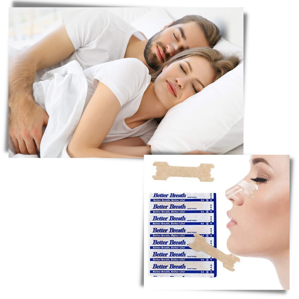 100-pack med nesestrimler for snorking - Ozerty