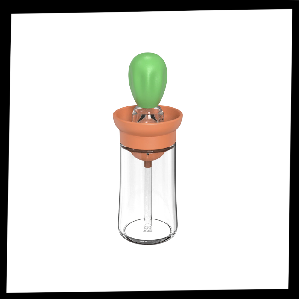 Oljeglassflaske med børste - Ozerty