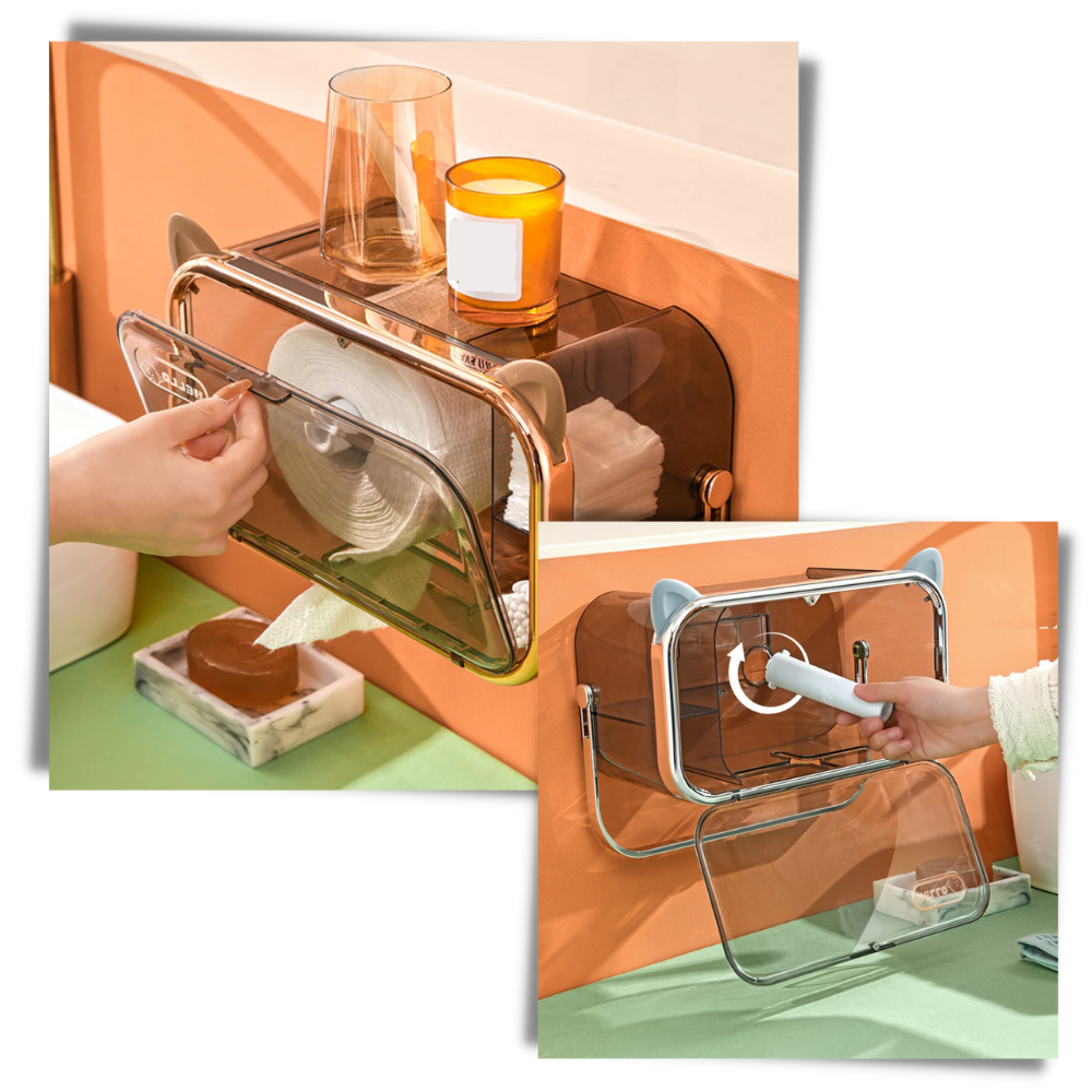 Multifunksjonelt oppbevaringsstativ for toalettpapir - Ozerty