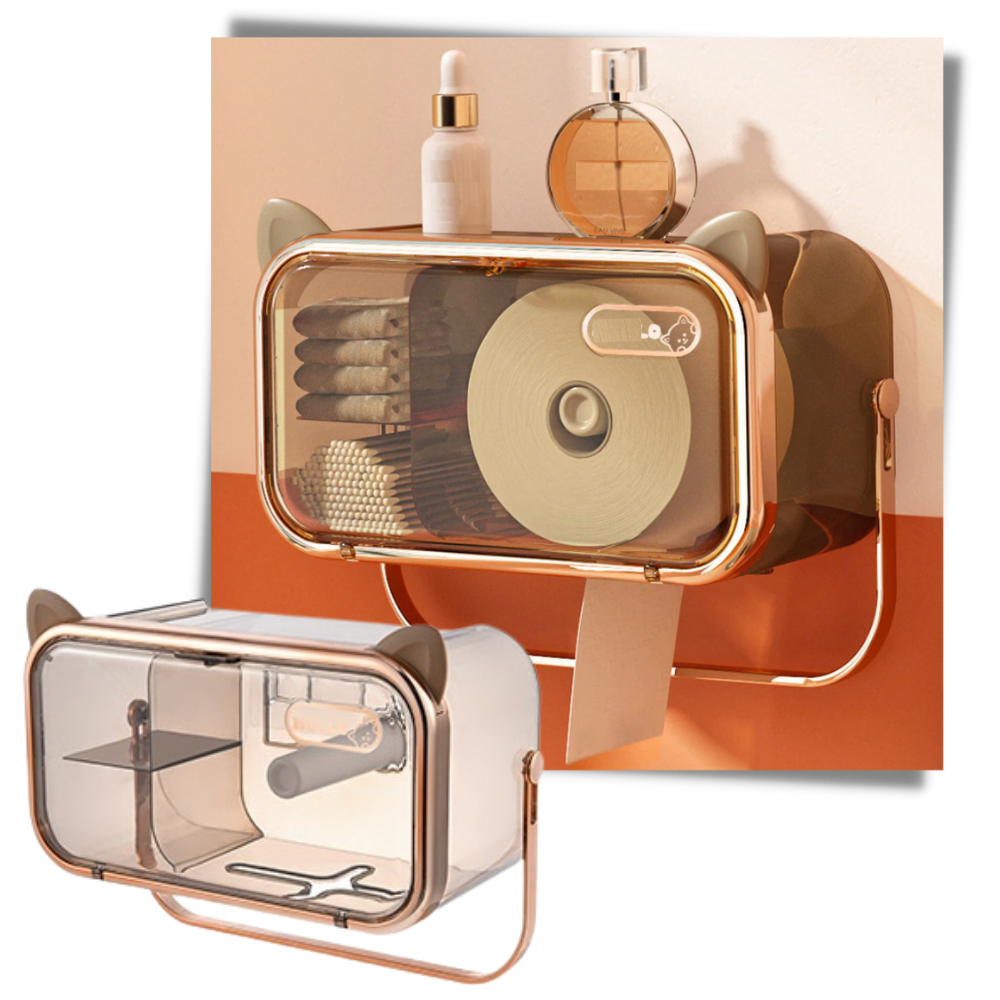 Multifunksjonelt oppbevaringsstativ for toalettpapir - Ozerty