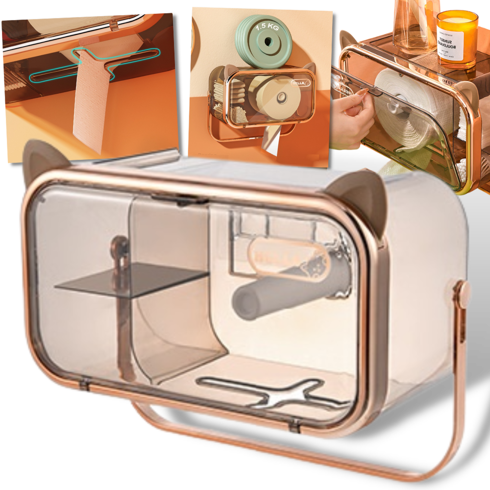 Multifunksjonelt oppbevaringsstativ for toalettpapir - Ozerty