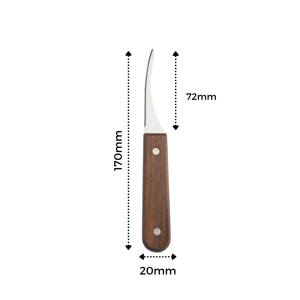 Skrellekniv for reker i rustfritt stål - Ozerty