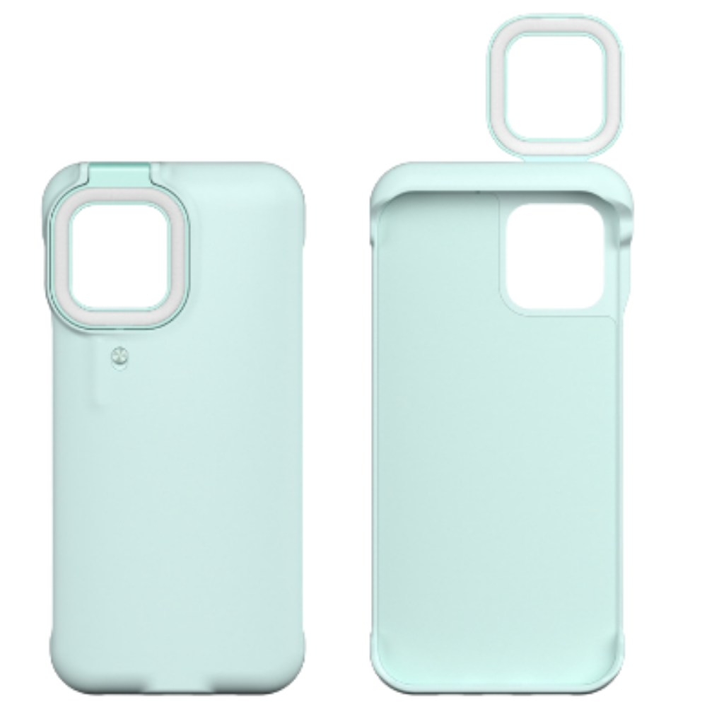 Telefondeksel med LED-ringlys