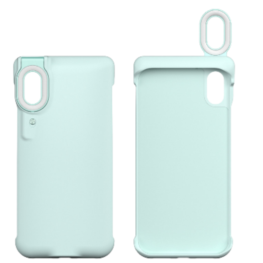 Telefondeksel med LED-ringlys