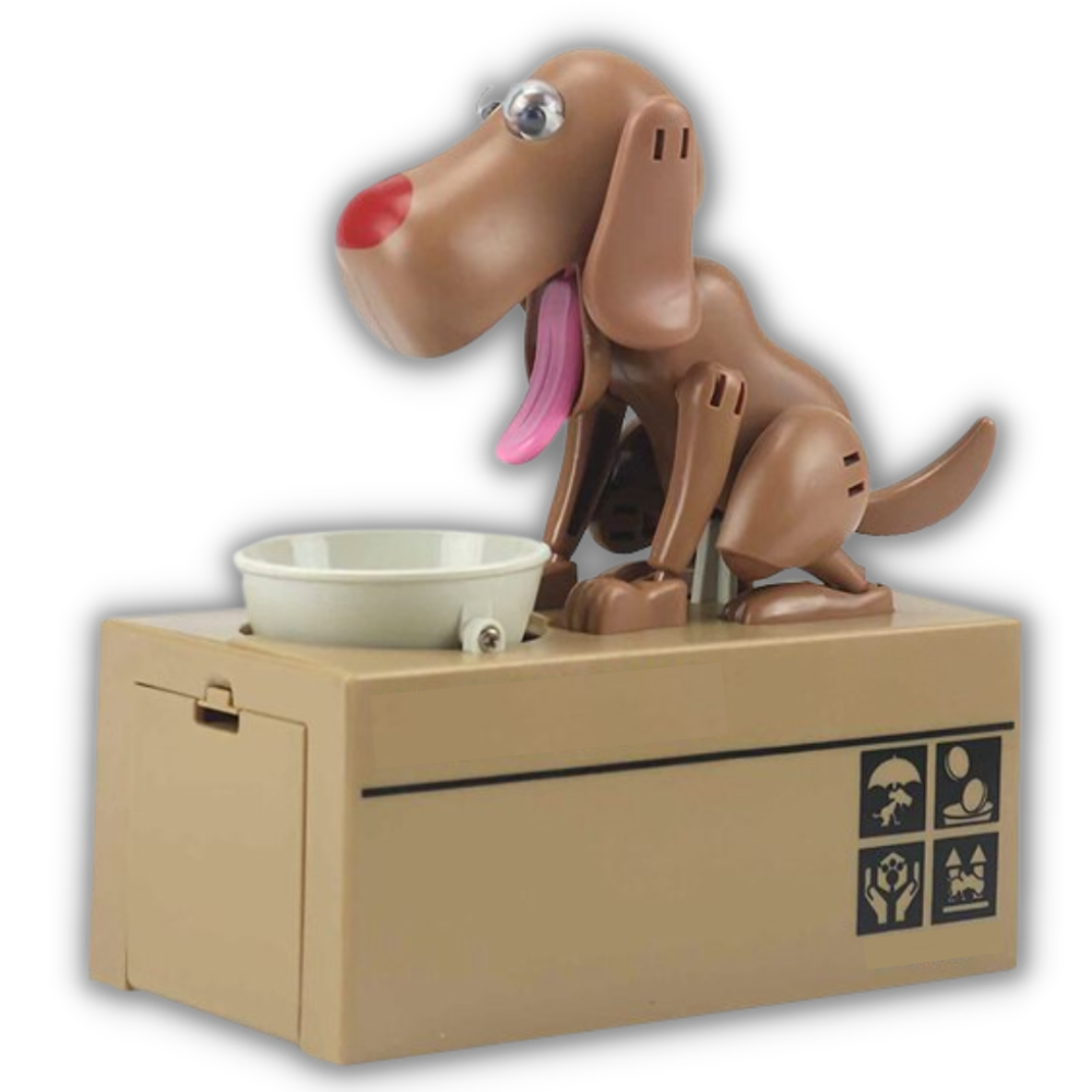 Sparebøsse med hundevalp