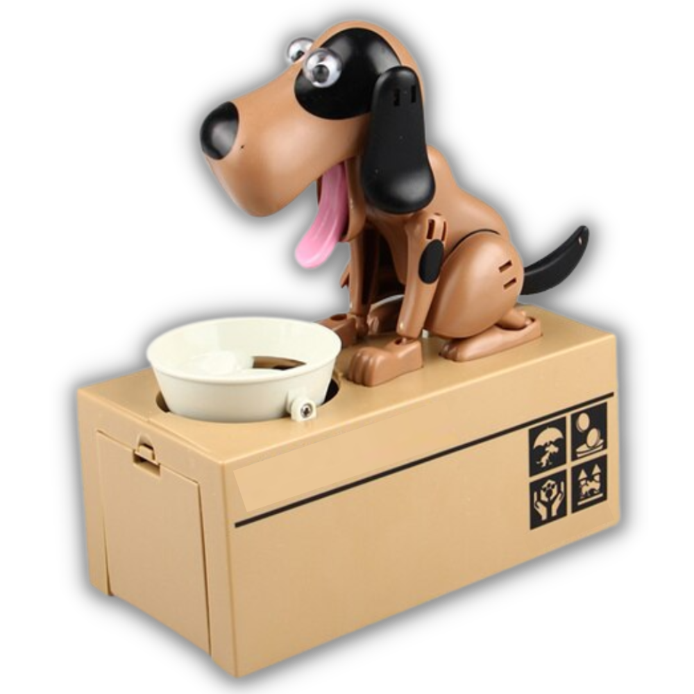 Sparebøsse med hundevalp