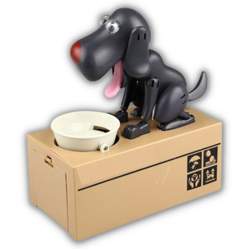 Sparebøsse med hundevalp