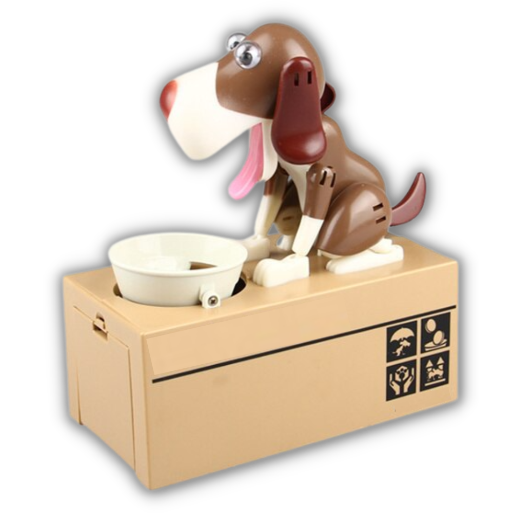 Sparebøsse med hundevalp