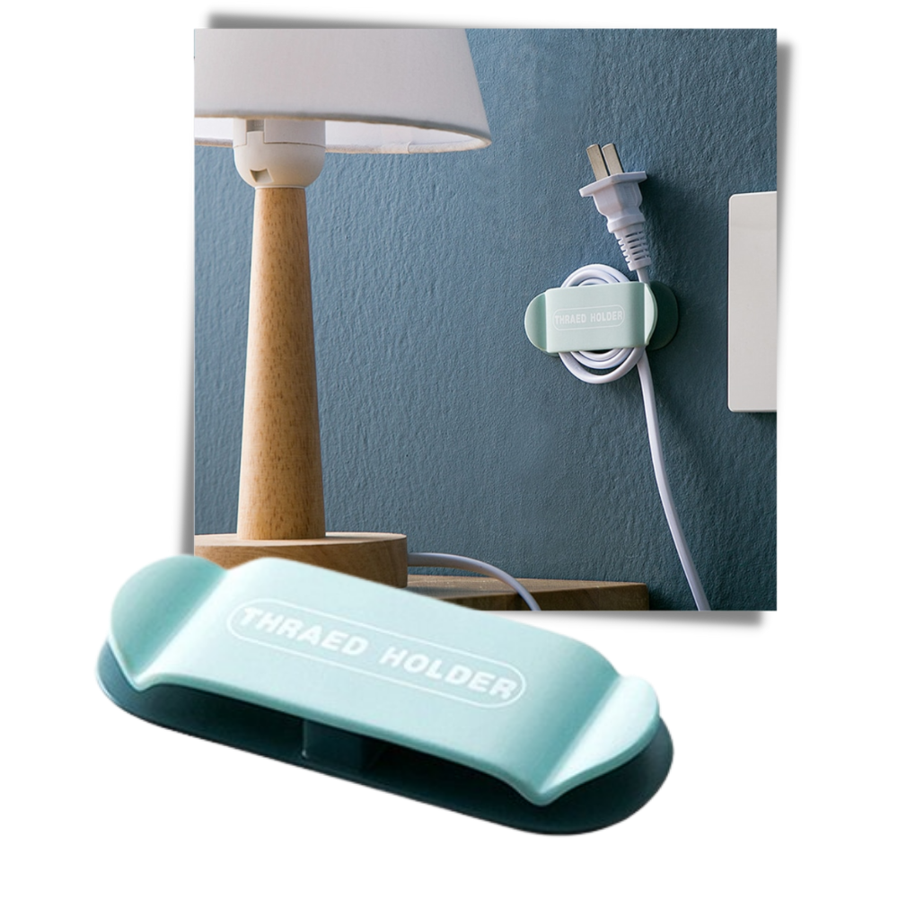 4-pakning selvklebende kabelklemmer - Ozerty