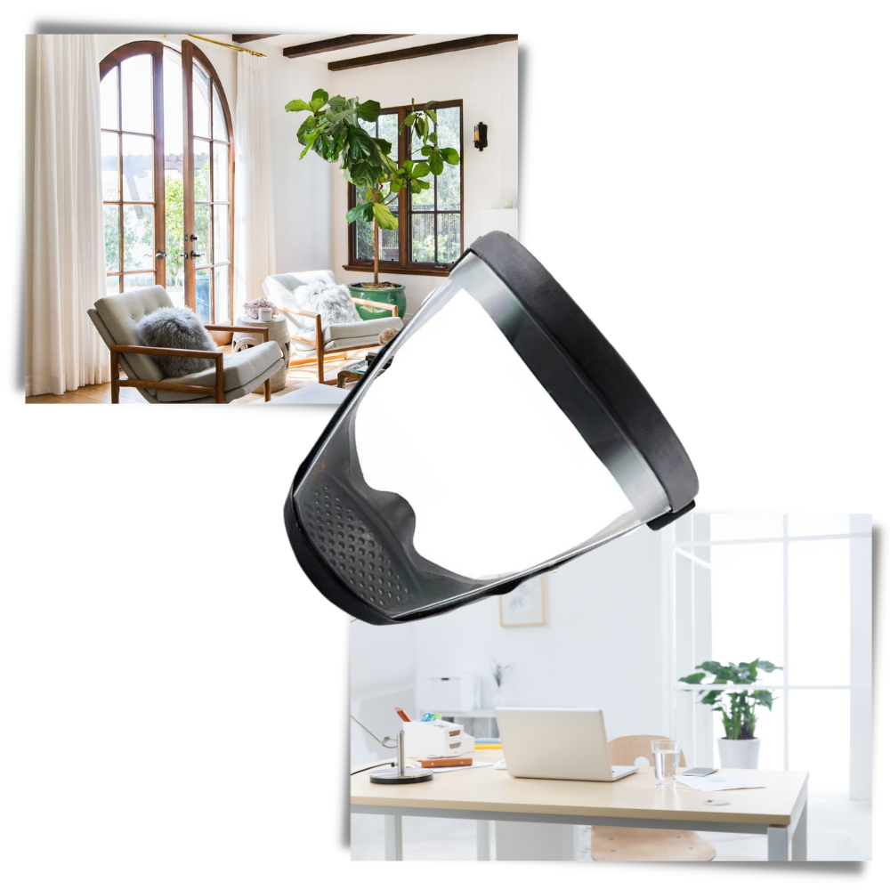 Gjennomsiktig, beskyttende full ansiktsskjerm - Ozerty