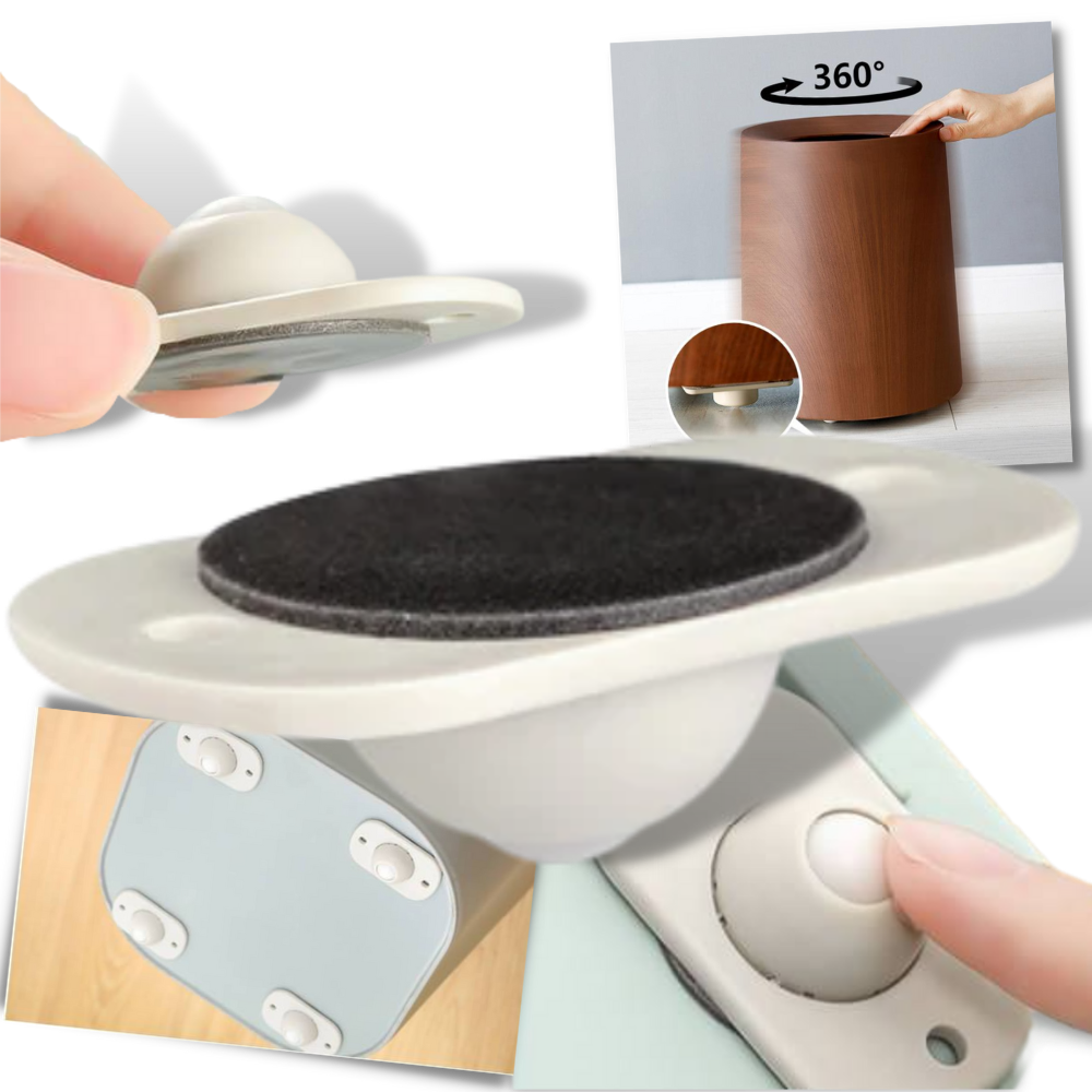 Universal swivel castors Universal castors selfadhesive swivel