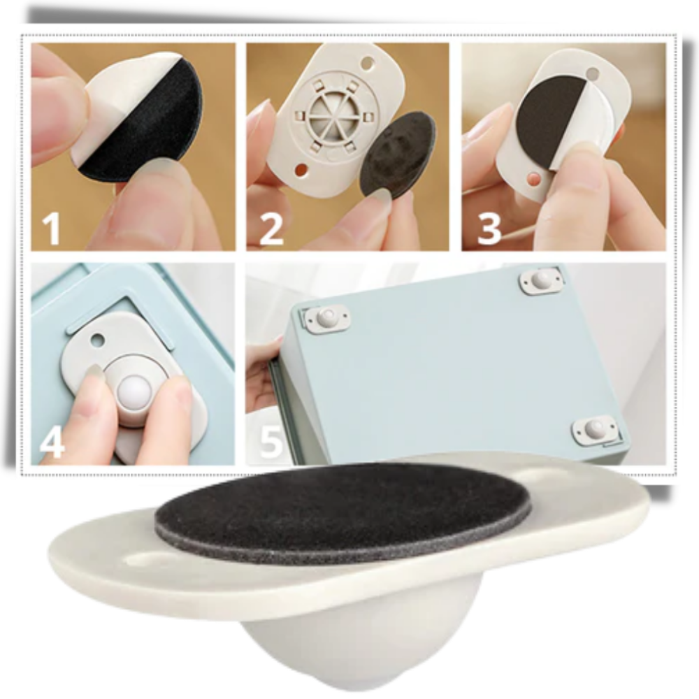 Selvklebende svingbare møbelhjul - Ozerty