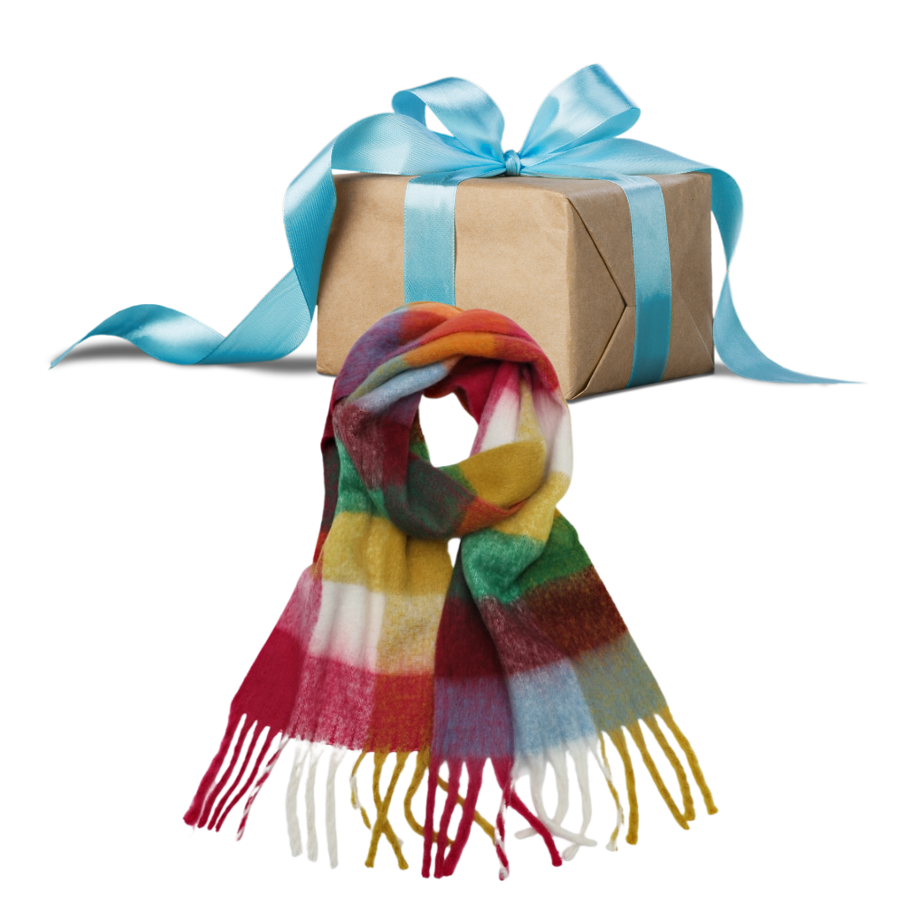 Rutete vinterskjerf for kvinner - Ozerty